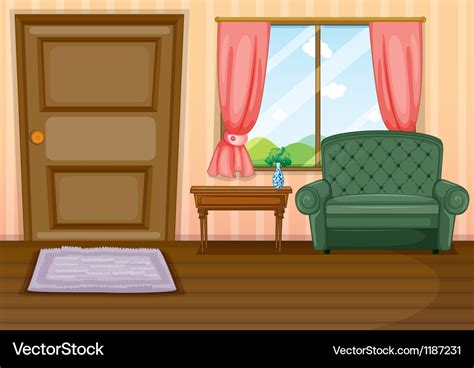 Furnitures Inside The House Royalty Free Vector Image
