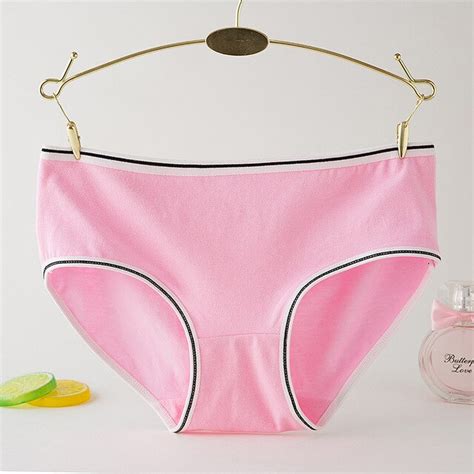 Zqtwt Underwear Women Candy Color Sexy Panties Solid 2018 Briefs Pink