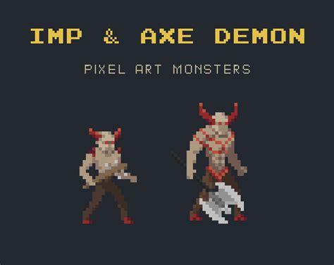 Comments Imp And Axe Demon Pixel Art Character By Sanctumpixel