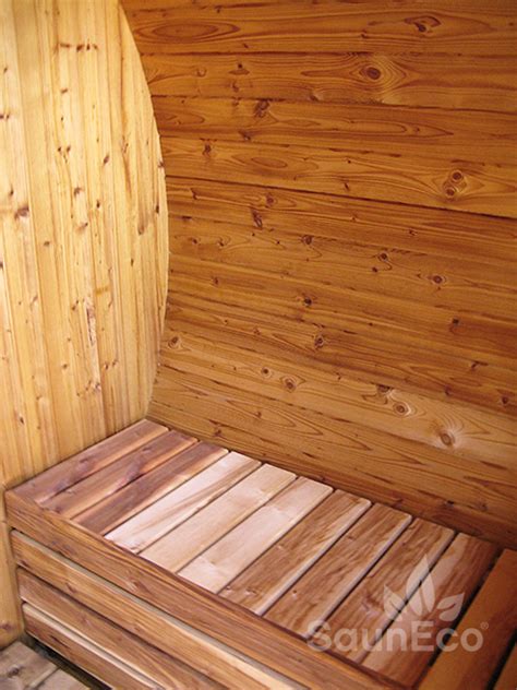 Two Room Round Barrel Sauna For 6 Terrace Electric Heater