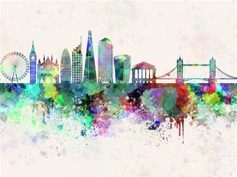 London Skyline Painting