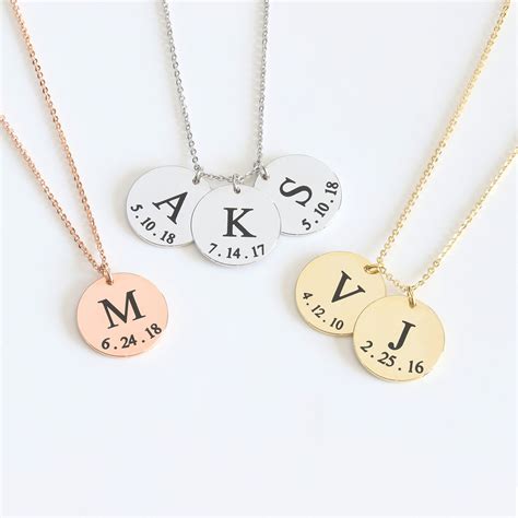 Personalized Necklace Name Necklace Children Initial Etsy