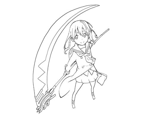 Best soul eater coloring pages 38 in site with and. Soul Eater Coloring Pages Maka | ColoringMe.com
