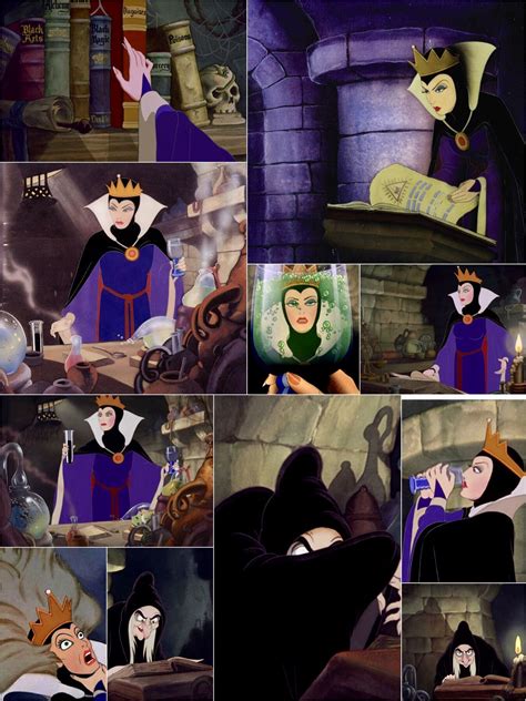 The Evil Queen Transforms Herself Into An Old Hag In Walt Disneys