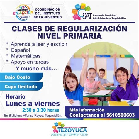 Instituto De La Juventud Te Invita A Las Clases De Regularización En La