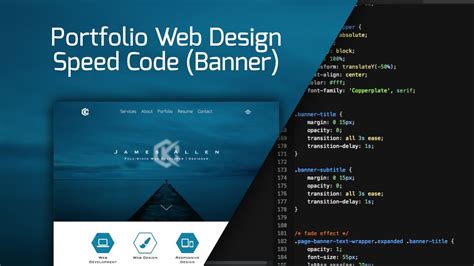 Web Design Speed Code Portfolio Site Redesign Banner Youtube
