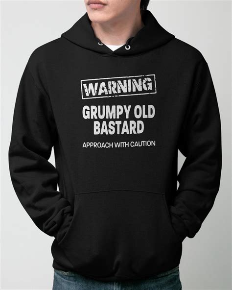 Official Warning Grumpy Old Bastard Approach With Caution Shirt