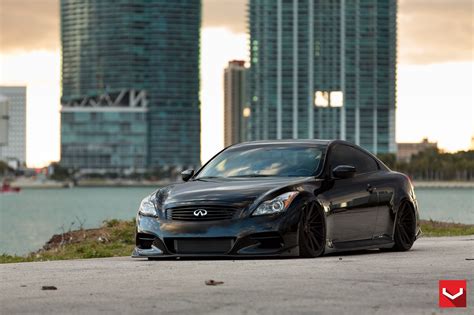 Sinister And Stylish Lowered Infiniti G37 Fitted With A Body Kit