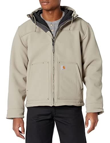 outerwear carhartt men s super dux relaxed fit sherpa lined active jacket greige