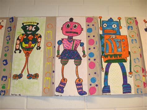 Jamestown Elementary Art Blog 2nd Grade Da Vinci Invented Robots