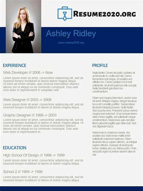 Choose your professional cv template and get started! Chronological best 2020 resume template ⋆ Resume 2020