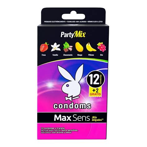 Condones Playboy Max Sens Party Mix Aroma Y Sabor Pzas Walmart