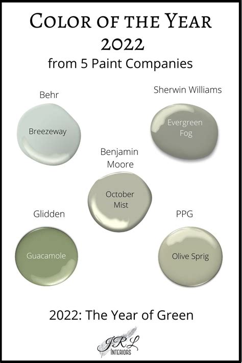 Jrl Interiors — Paint Pairings For Benjamin Moore Color Of The Year
