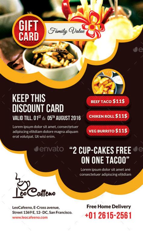 Printable T Cards For Restaurants