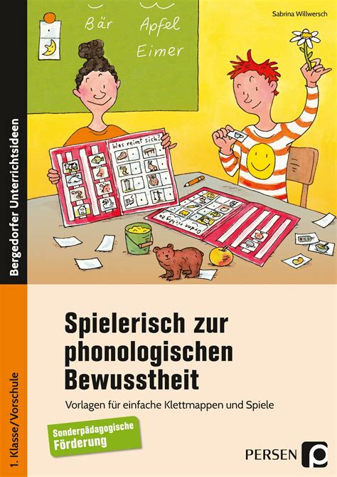 Spielerisch Zur Phonologischen Bewusstheit Buch Klasse 1 Vorschule Kaufen Persen Spielundlern