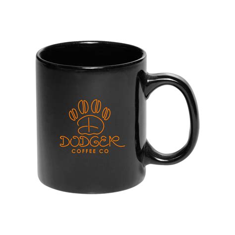 Black And Orange Coffee Mug Dodger Coffee Co