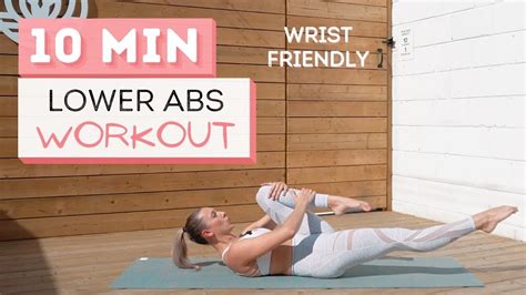 10 Min Lower Abs Workout Target The Low Belly No Wrists Youtube