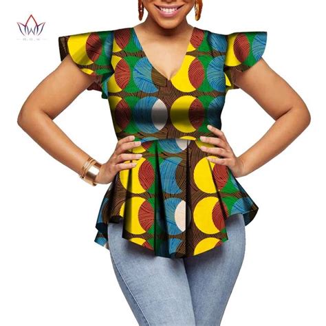 2020 african tops for ladies v neck african womens clothing dashikis bazin dashiki t shirt