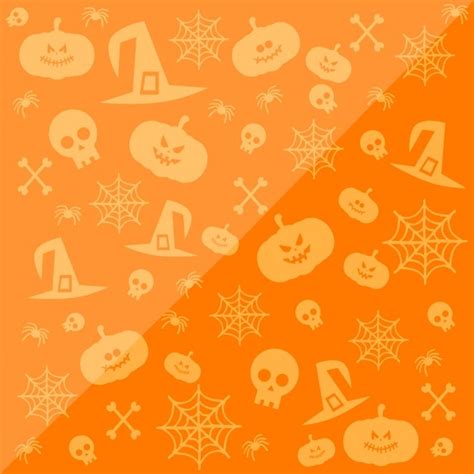 Free Vector Orange Halloween Background