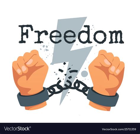 Struggle For Freedom Concept Royalty Free Vector Image