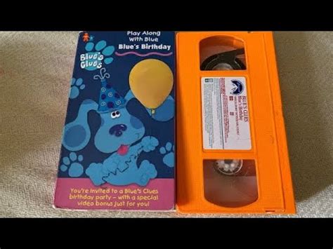 Blues Clues Blues Birthday VHS YouTube