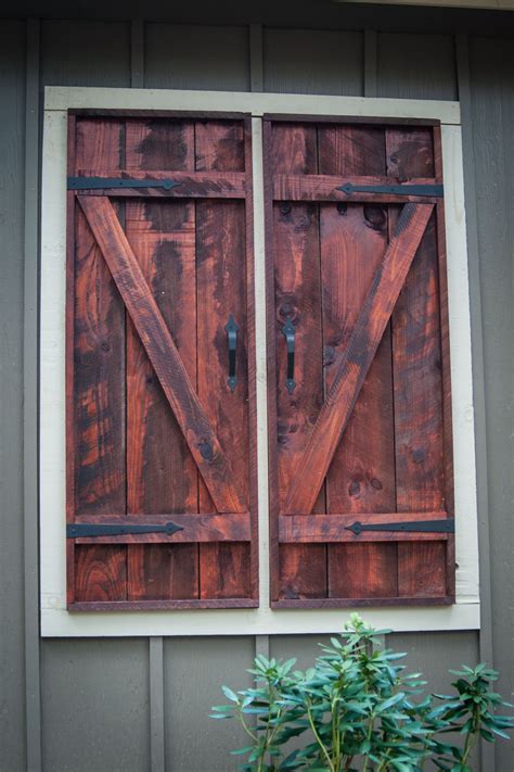 This range of shutters is deliberately constructed to look quite rustic in appearance and will not look out of place on either a country cottage or more contemporary property in the middle of a town or city. Faux window shutters | Faux window, Shutters exterior ...