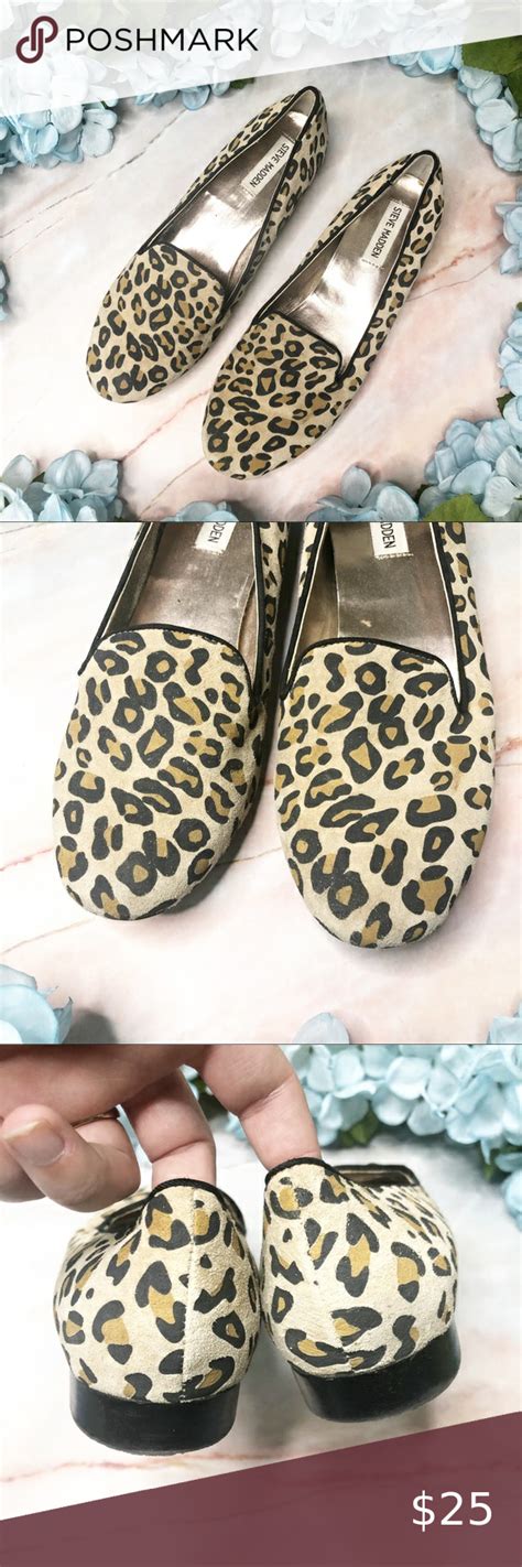 Steve Madden Cheetah Print Loafer Flats Leopard Print Loafers Steve