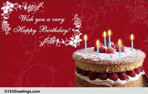 Wish You A Whole Lot Of Happiness Free Happy Birthday Ecards 123