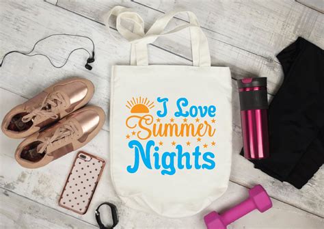 I Love Summer Nights Svg Graphic By Digital Design Shop Bd · Creative