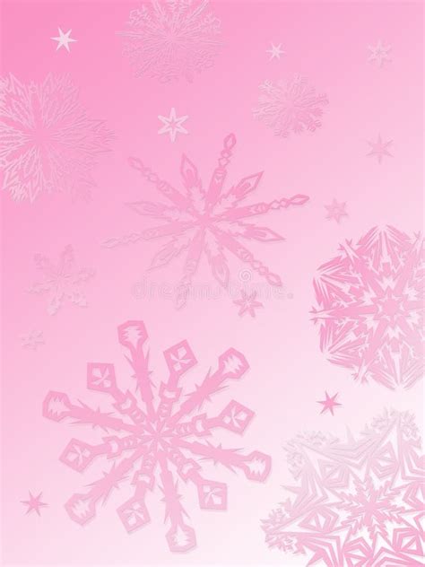 Snowflake Background Pink Stock Illustration Image Of Frost 296532