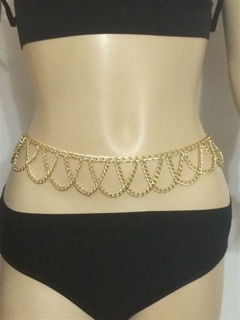 Uk Gold Bikini Belly Body Waist Link Festival Chain Hot Sex Picture