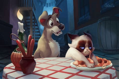 Quand Grumpy Cat Sincruste Dans Les Films Disney GentleGeek