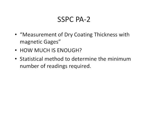 Pdf Sspc Pa 2 M Test Sspc Pa2pdf · Sspc Pa 2 Measurement Of Dry
