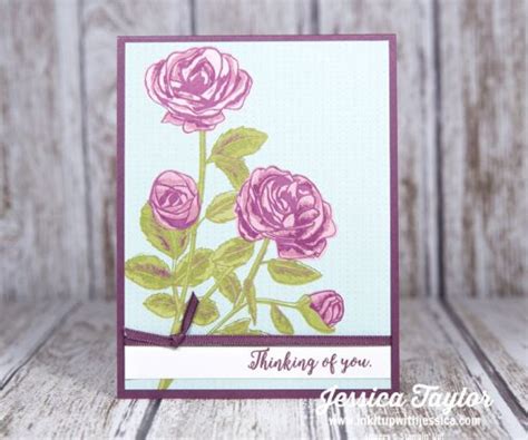 Petal Garden Thinking Of You Card Ink It Up With Jessica Card