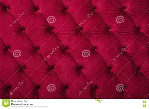 Red Capitone Tufted Fabric Upholstery Texture Stock Image Image Of