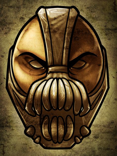 How To Draw Bane Easy Step By Step Drawing Guide By Dawn Dragoart