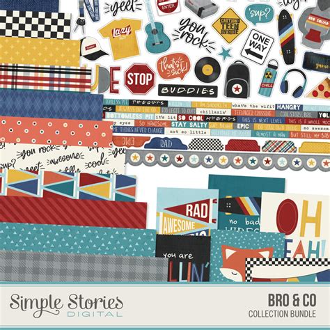 Bro And Co Digital Collection Kit Bundle Simple Stories