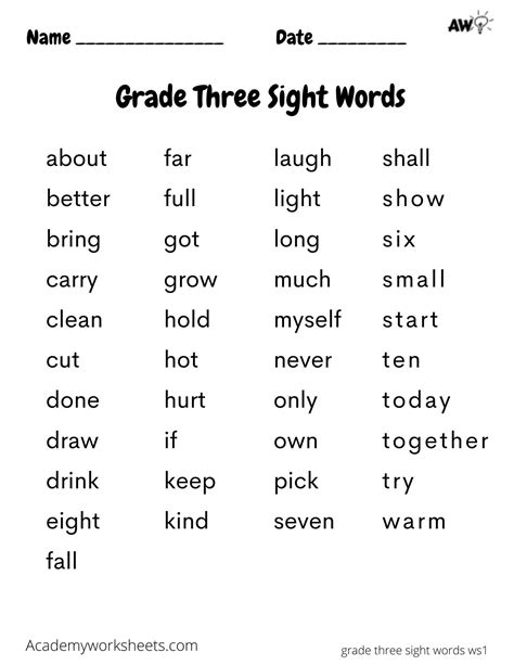 Third Grade Alphabetical Order Worksheets For Grade 3 Students Write