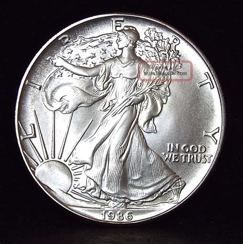 1986 Sae Silver American Eagle 1 Oz Coin
