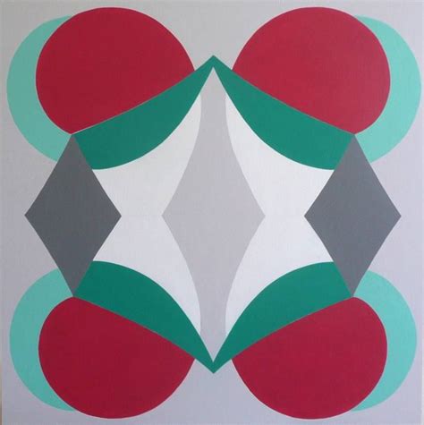 Curvilinear Symmetric Painting Series 1 Painting Original Abstract