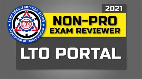 LTO PORTAL EXAM REVIEWER FOR NON PROFESSIONAL DRIVER S LICENSE 2021