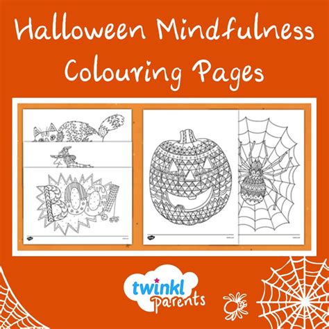 Halloween Mindfulness Colouring Pages Printables Mindfulness