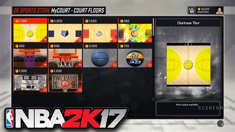 Nba 2k17 All Court Customization All Features Showcase Youtube