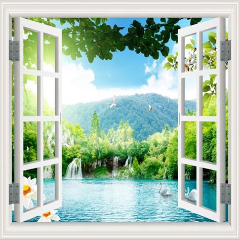 Buy Beautiful Design Window Wallpaper
