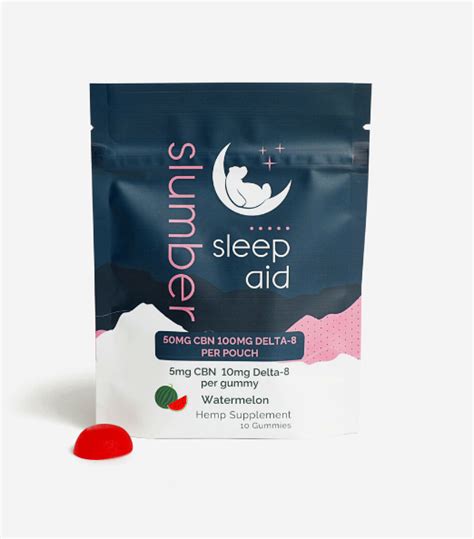 Slumber Sleep Aid Gummies Delta 8 Cbn Gummy 10 Count