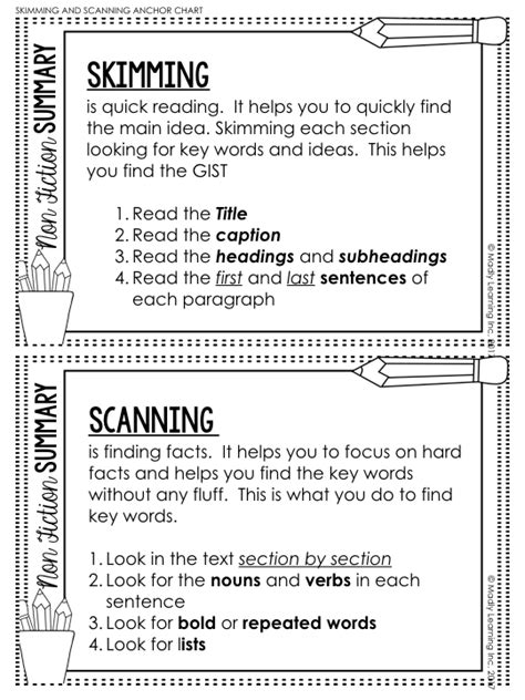 Scanning And Skimming Worksheets Pdf Dorothy Jame S Reading Worksheets