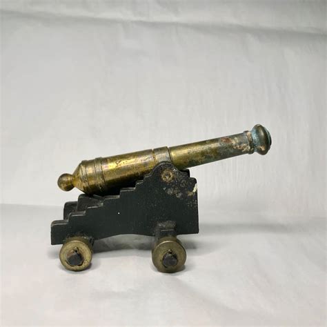 Antique Cast Ironbrass Cannon L5 X H3 Civil War Miniature Toy