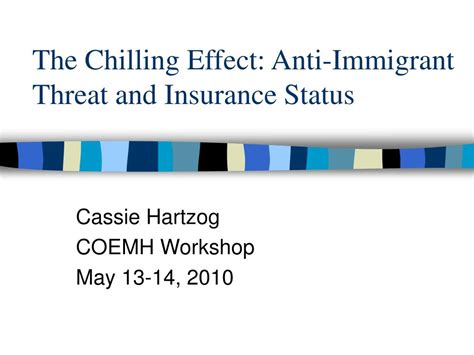 Ppt The Chilling Effect Anti Immigrant Threat And Insurance Status