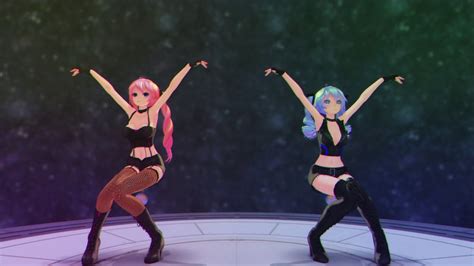 Mmd Killer Lady Tda Pop Idol Miku And Luka Youtube