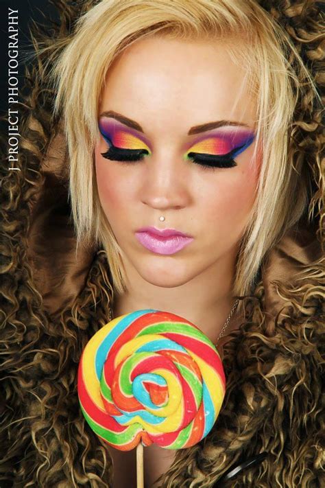 Candy Make Up Candy Makeup Candy Photoshoot Pride Makeup